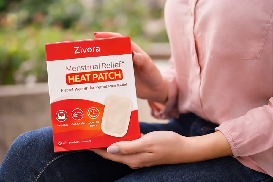 Zivora Menstrual Pain Relief Heat Patch – Instant Comfort for Period Cramps